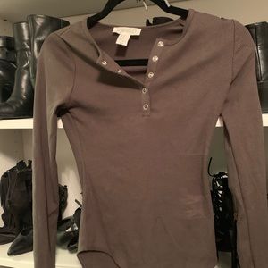 Forever 21 olive bodysuit